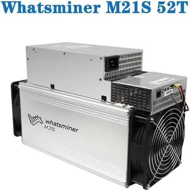 Main image of ASIC MINER BTC BCH whatsminer M21s miner 52th (with Integrated Power Supply) 3120W blockchain Bitcoin mining machine Blockchain Miners Better Than Antminer S9 S1 T9+ S15 T17