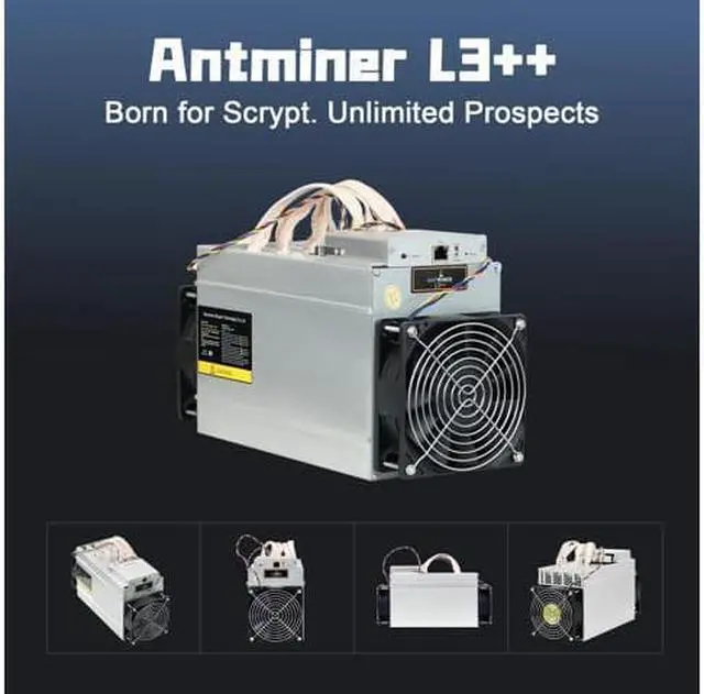 Alt view image 6 of 6 - Antminer L3++ 580MH/S Litecoin Miner, Scrypt LTC Litecoin Dogecoin Mining Machine ASIC Miner Better Than L3 L3+ S9 Miner-X3pcs