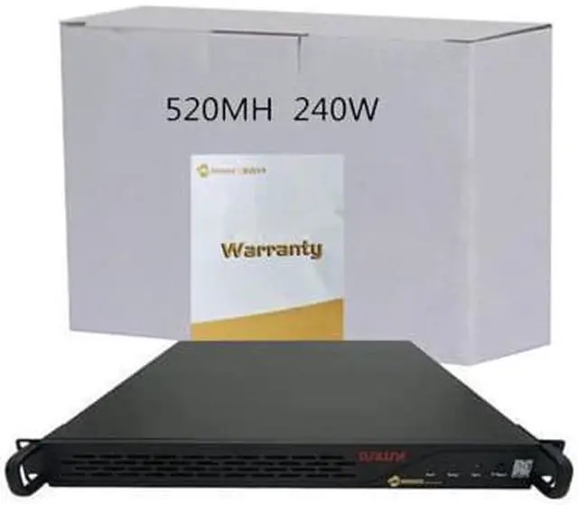 Alt view image 2 of 6 - ETC Miner Machine New Jasminer X4 1U Server ETC Asic Mute Miner Hashrate of 520MH/s with Lowest Consumption 240W Ethereum Miner Supply and Guaranty by ELEC SPACE 180 Days Good for Home Mining