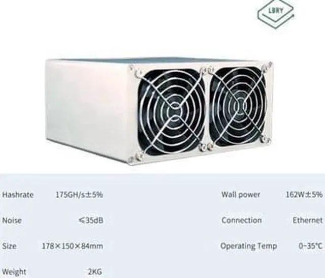 Alt view image 3 of 3 - LB-BOX (with psu) 175GH/s LBC Mining Machine 162W Low Noise Miner Small Home Riching