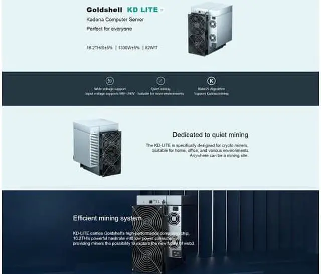 Alt view image 3 of 4 - KD-LITE KDA Kadena Miner 16.2TH/s 1330W