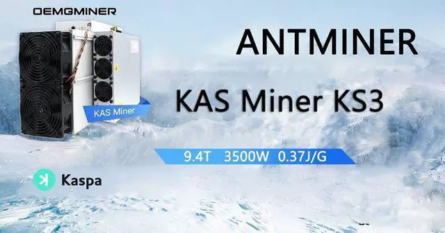 Alt view image 5 of 5 - Brand New Bitmain Antminer KS3 9.4TH 3400W KAS Mining Machine KHeavyHash algorithm High Profit ASIC Miner