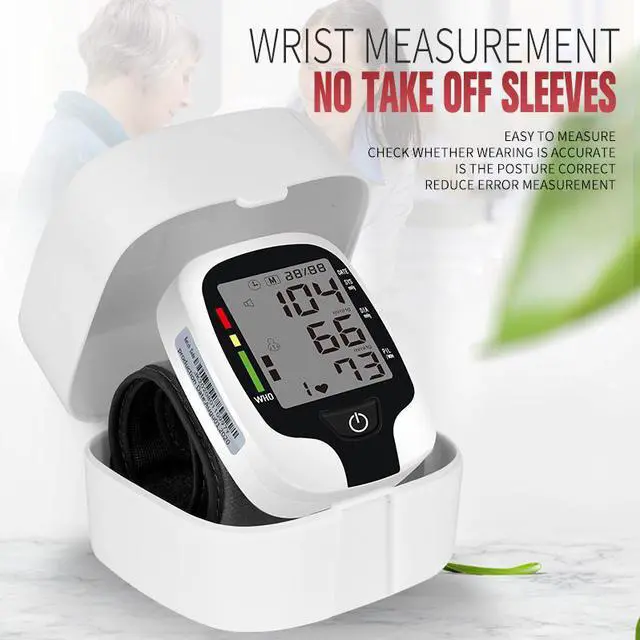 Alt view image 4 of 7 - TAKROL W-03 Automatic Blood Pressure Monitor Wrist Cuff for Home Use Voice  BP Machine Digital BP Monitor with Large LCD Display