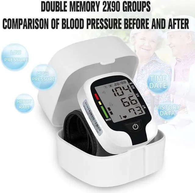 Alt view image 7 of 7 - TAKROL W-03 Automatic Blood Pressure Monitor Wrist Cuff for Home Use Voice  BP Machine Digital BP Monitor with Large LCD Display