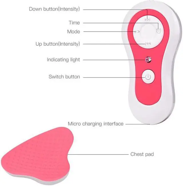 Alt view image 3 of 5 - Takrol TKL-BR02 Breast Massager Electric Chest Enlargement Massager