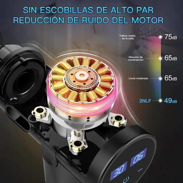 Alt view image 5 of 7 - TAKROL G-01Massage Gun  Percussion Muscle Massage Fascia Gun for Pain Relief, Super Quiet Portable Neck Back Body Relaxation Deep Tissue Massager, Muscle Therapy Gun with 12 Speeds 12 Massage Heads