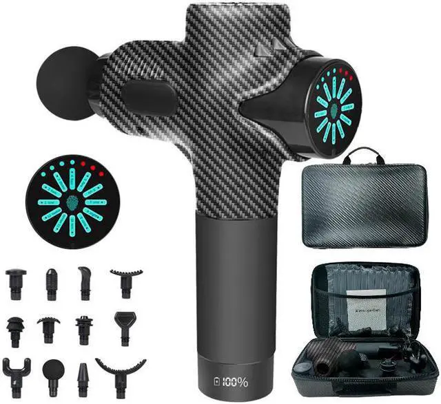 Main image of TAKROL G-01Massage Gun  Percussion Muscle Massage Fascia Gun for Pain Relief, Super Quiet Portable Neck Back Body Relaxation Deep Tissue Massager, Muscle Therapy Gun with 12 Speeds 12 Massage Heads