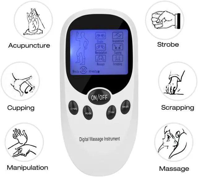 Alt view image 4 of 7 - TAKROL Tens Machine Acupuncture Body Massage Instrument Digital Therapy Massager Muscle Stimulator Electrostimulator
