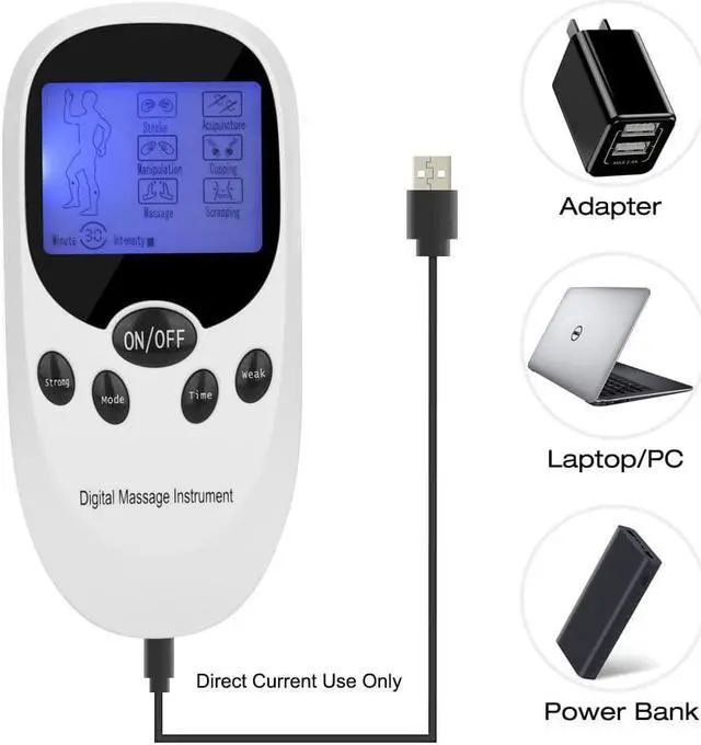 Alt view image 2 of 7 - TAKROL Tens Machine Acupuncture Body Massage Instrument Digital Therapy Massager Muscle Stimulator Electrostimulator