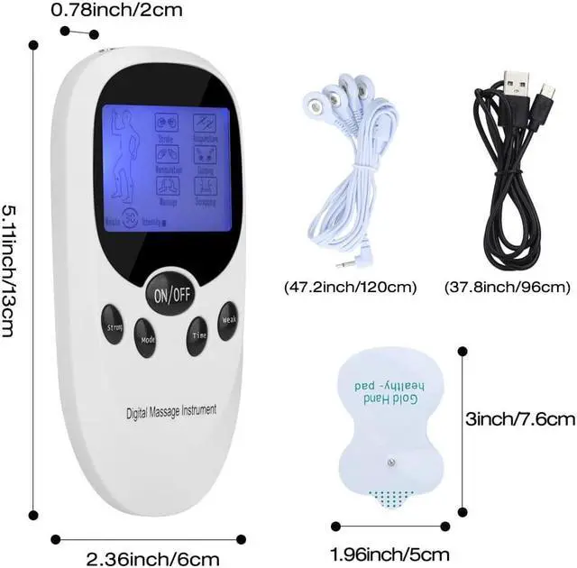 Alt view image 3 of 7 - TAKROL Tens Machine Acupuncture Body Massage Instrument Digital Therapy Massager Muscle Stimulator Electrostimulator