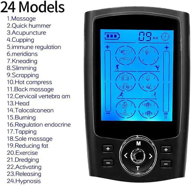 Alt view image 3 of 7 - TAKROL T-108 Muscle Stimulator Body Massage Healthy Care EMS Electric Tens Massager Acupuncture Digital Therapy Machine Electrostimulator