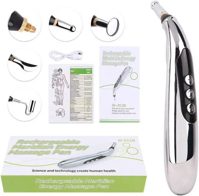 Alt view image 5 of 7 - TAKROL-912R New Massage Pen Electronic Acupuncture Point Therapy Device Home Vibration Massage Instrument