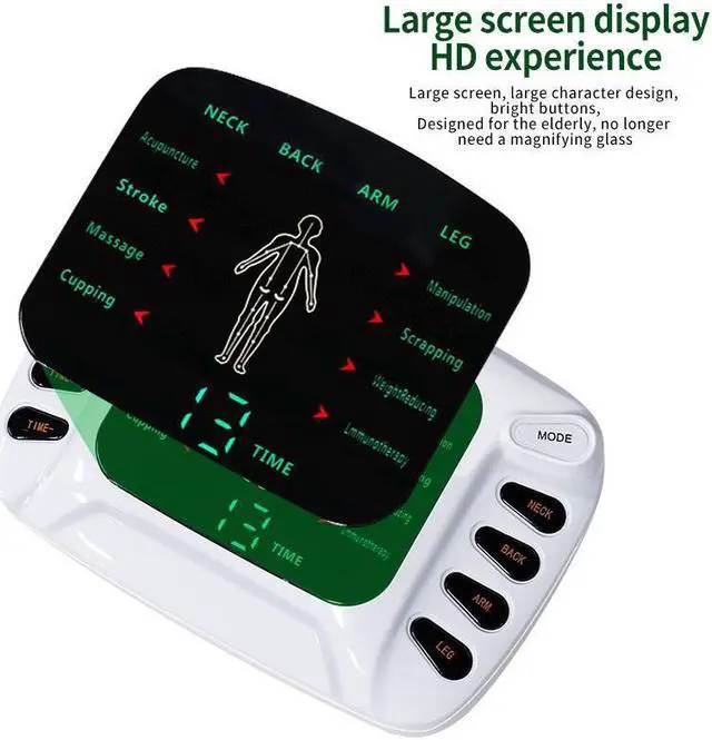 Alt view image 3 of 7 - TAKROL Dual Output Tens Acupuncture Electric Therapy Massager EMS Muscle Stimulator 8 Modes Meridian Physiotherapy Apparatus Massager