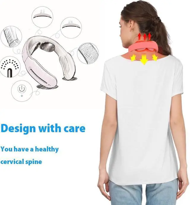 Alt view image 2 of 7 - TAKROL Smart Electric Neck and Shoulder Massager Home Relaxation Massager with Remote Control