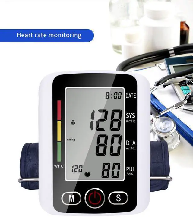 Alt view image 2 of 7 - TAKROL Blood Pressure Monitor Electronic Blood Pressure Meter Electronic Sphygmomanometer Arm Style Home Tonometer