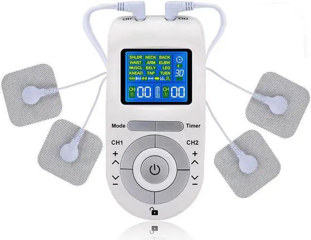 Main image of TAKROL T-106 Electric 12 Modes Tens Pads Massager Machine Unit Pain Relief Pulse Massage EMS ABS Muscle Stimulator