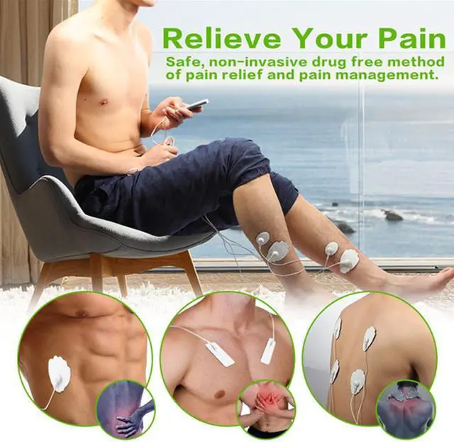 Alt view image 5 of 7 - TAKROL T-106 Electric 12 Modes Tens Pads Massager Machine Unit Pain Relief Pulse Massage EMS ABS Muscle Stimulator