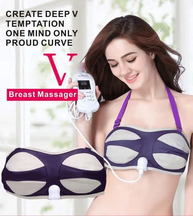 Alt view image 2 of 5 - TAKROL Electric Massager Breast Enhancement Device Breast Massager Breast Pump Beauty Improve Breast Sagging Breast Enlargement Bra