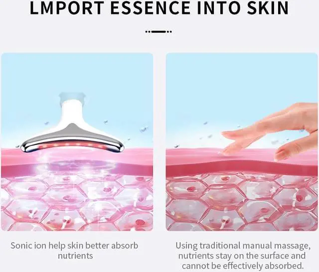 Alt view image 4 of 7 - TAKROL Neck Care Face Lifting Device 3 Colors LED Photon Therapy Heating For Chin Massager Remove Double Chin Beauty Instrument