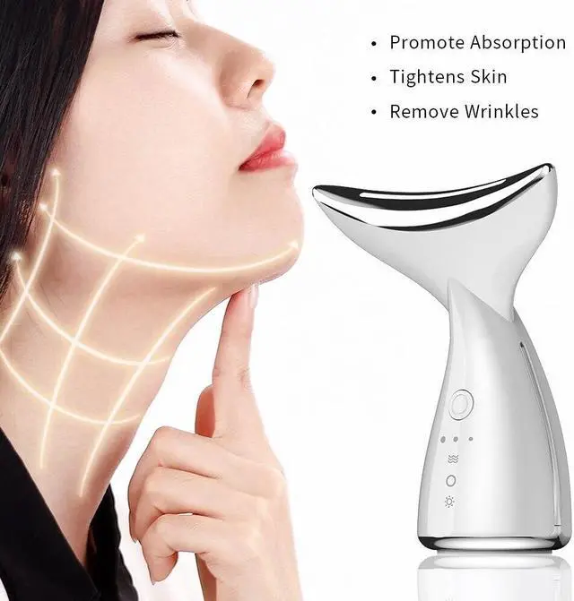 Main image of TAKROL Neck Care Face Lifting Device 3 Colors LED Photon Therapy Heating For Chin Massager Remove Double Chin Beauty Instrument