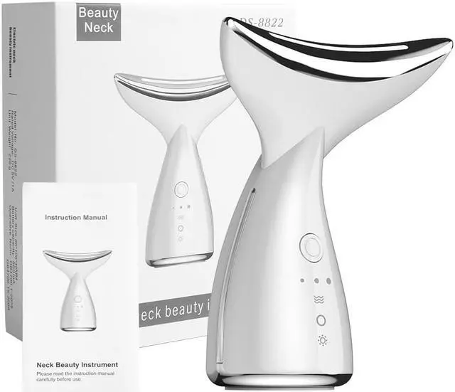 Alt view image 7 of 7 - TAKROL Neck Care Face Lifting Device 3 Colors LED Photon Therapy Heating For Chin Massager Remove Double Chin Beauty Instrument