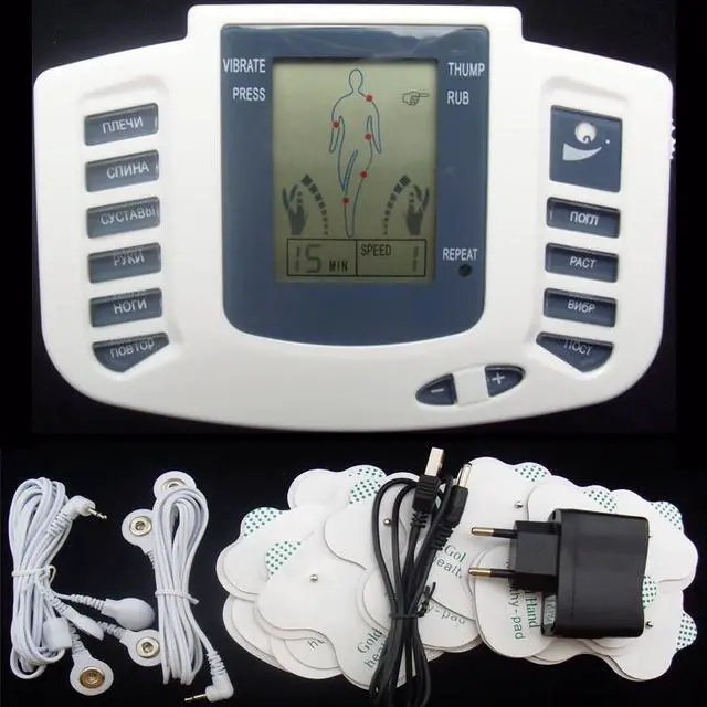 Alt view image 7 of 7 - TAKROL M-309 Health Care Tens Massager Foot Therapy Electronic Body Slimming Pulse Acupuncture Neck Massager for Muscle Pain Relief