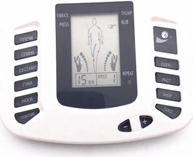 Alt view image 6 of 7 - TAKROL M-309 Health Care Tens Massager Foot Therapy Electronic Body Slimming Pulse Acupuncture Neck Massager for Muscle Pain Relief