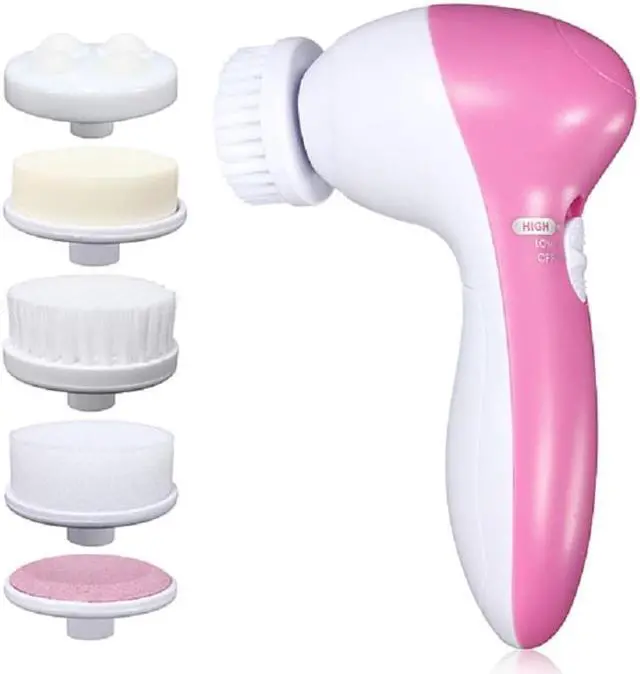 Alt view image 5 of 7 - Facial Cleansing Brush Face Scrubber: Electric Exfoliating Spa Skin Care Massager Blackhead Cleaning Facial Cleanser Tools Electronic Acne Skin Washer Spinning System Christmas Gift