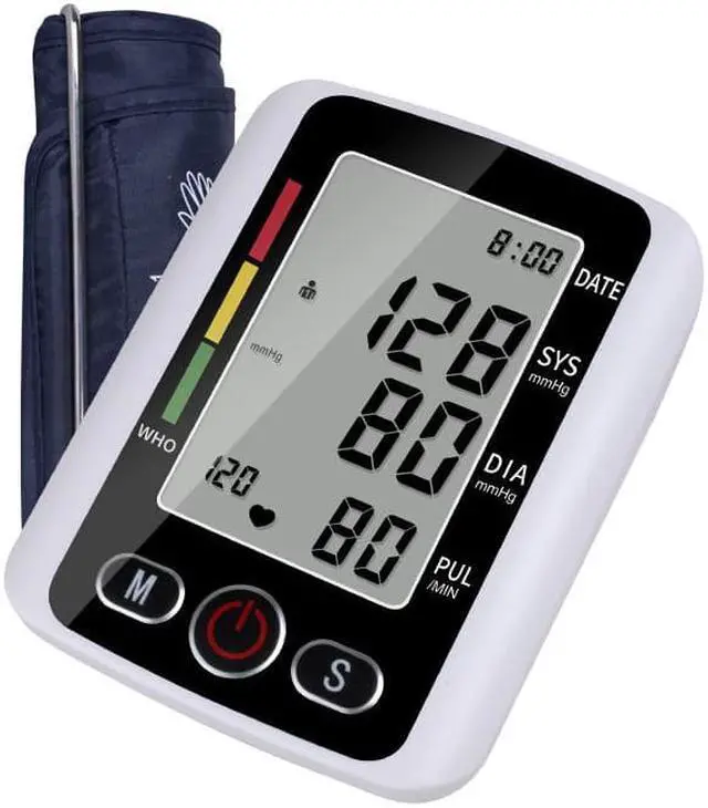 Alt view image 3 of 7 - TAKROL CK-X180 Electric Bp Monitor with Adapter Cable Digital Tensiometer Arm Blood Pressure Monitor Fully Automatic &High-precision Electronic Sphygmomanometer Arm Style Home Tonometer
