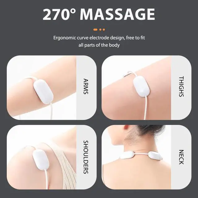 Alt view image 6 of 6 - Hanging Cervical Spine Massager Electric EMS Neck Shoulder Massage Portable Hot Compress Pulse Massager Smart Neck Device