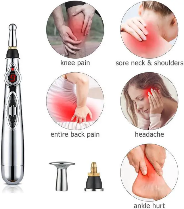 Alt view image 2 of 7 - TAKROL Electric Acupuncture Point Massage Pen Pain Relief Laser Therapy Electronic Meridian Energy Pen Face Body Back Neck Leg Massager