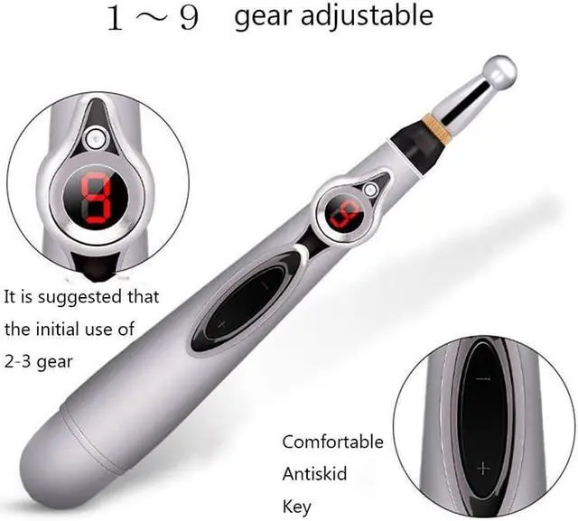 Alt view image 5 of 7 - TAKROL Electric Acupuncture Point Massage Pen Pain Relief Laser Therapy Electronic Meridian Energy Pen Face Body Back Neck Leg Massager