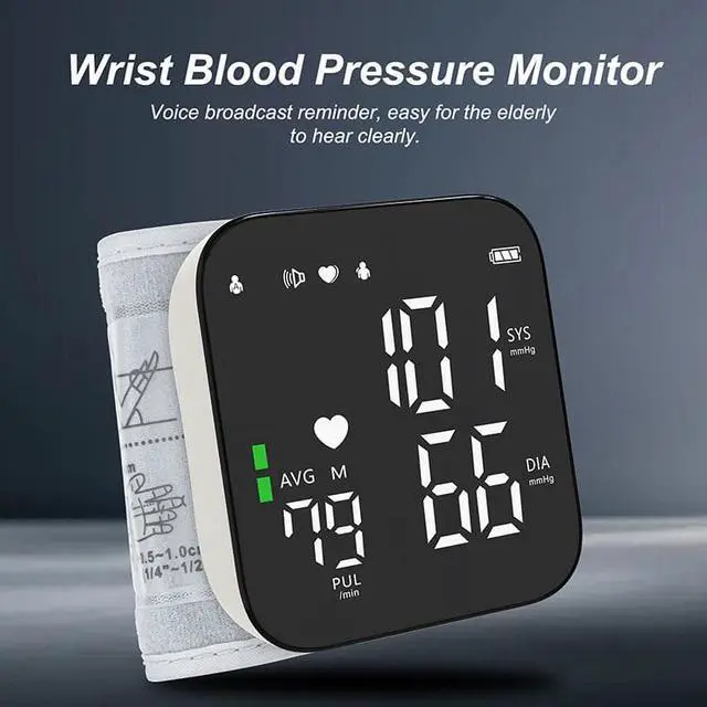 Alt view image 2 of 7 - TAKROL W188 Wrist Blood Pressure Monitor Automatic Blood Pressure Kit Bp Cuff Wrist Cuff Tensiometer Profesional Heart Rate Monitor
