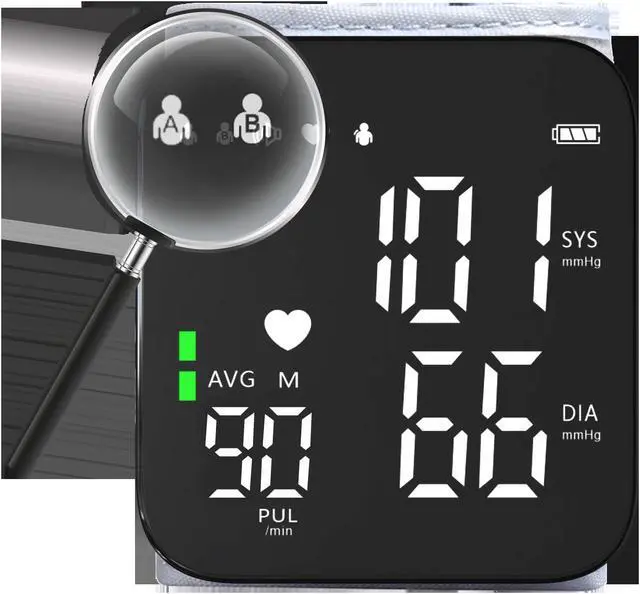 Alt view image 6 of 7 - TAKROL W188 Wrist Blood Pressure Monitor Automatic Blood Pressure Kit Bp Cuff Wrist Cuff Tensiometer Profesional Heart Rate Monitor