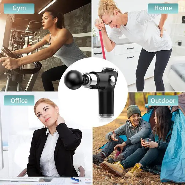 Alt view image 6 of 7 - TAKROL 32 Speed Massage Gun Mini LCD Display Electric Massager Deep Muscle Massage Fascia Guns For Body And Neck Vibrator