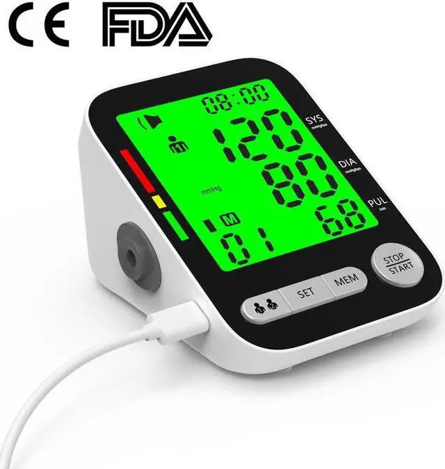 Main image of TAKROL A-156 Rechargeable Arm Blood Pressure Monitors Tensiometer Automatic Tonometer Heart Rate Monitor Cuff
