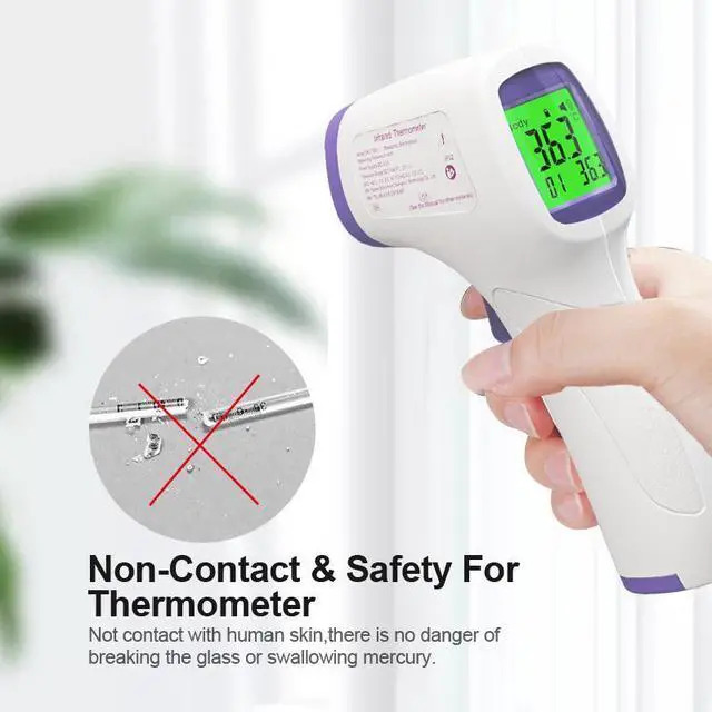 Alt view image 6 of 6 - TAKROL Ck-t1501 Portable Thermometer Infrared Forehead Thermometer Non-Contact Digital Thermometer with Fever Alert Function, 3 in 1 Digital Medical Infrared Thermometer for Baby, Adults