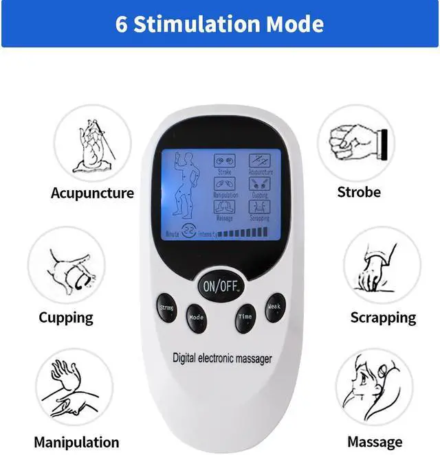 Alt view image 4 of 7 - TAKROL TKL-1088 EMS Electric Muscle Massager Muscle Stimulator 6 Modes Tens Unit Machine Meridian Physiotherapy Pulse Prostate Body Massager