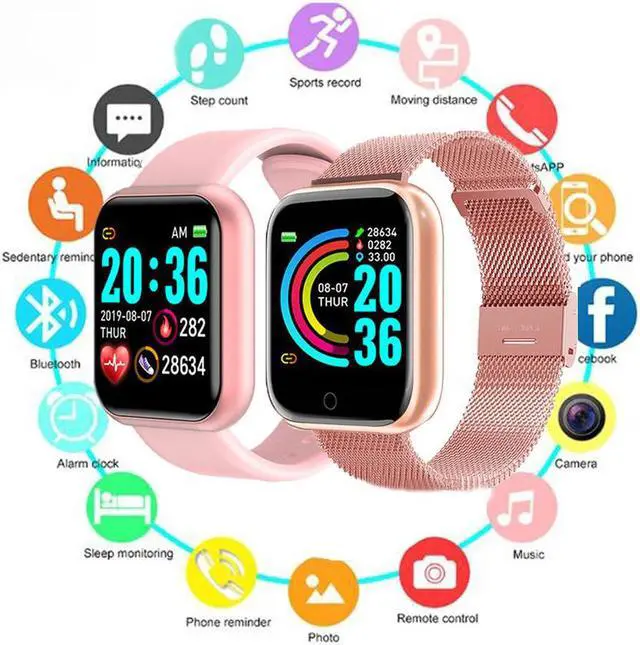 Main image of Smart Watch Sport Waterproof Heart Rate Blood Pressure Monitor Bluetooth Men Women Smartwatch For Android IOS PK apple watch
