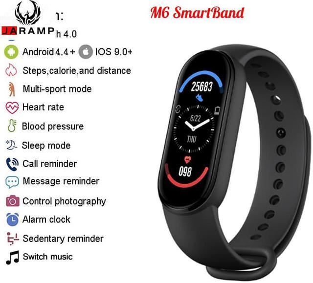 Alt view image 2 of 7 - M6 Smart Watch Men Women Heart Rate Monitor Blood Pressure Fitness Tracker Smartwatch Sports Bracelet Clock For Xiaomi iOS