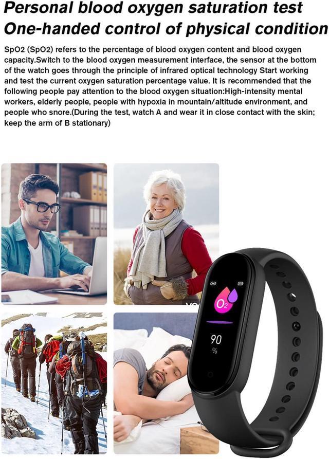 Alt view image 4 of 7 - M6 Smart Watch Men Women Heart Rate Monitor Blood Pressure Fitness Tracker Smartwatch Sports Bracelet Clock For Xiaomi iOS
