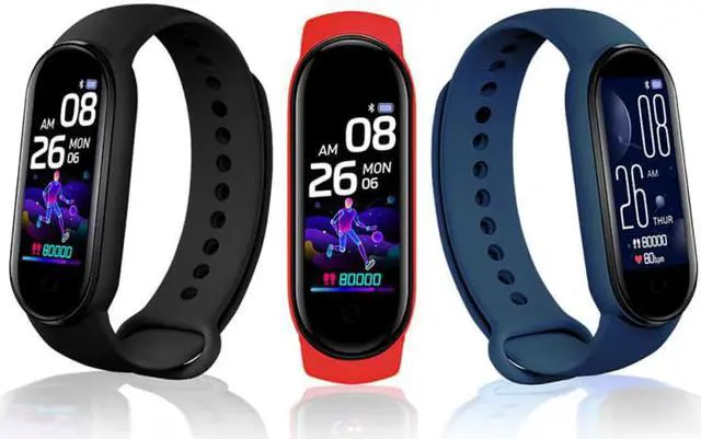 Alt view image 7 of 7 - New M5 Smart Watch Women Heart Rate Monitor Fitness Tracker Pedometers Smartwatch Band Sport Watch for Men