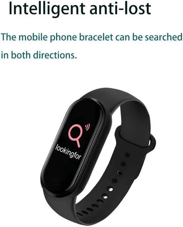 Alt view image 4 of 7 - New M5 Smart Watch Women Heart Rate Monitor Fitness Tracker Pedometers Smartwatch Band Sport Watch for Men