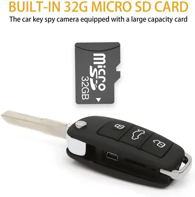 Alt view image 2 of 7 - 32G Car Key Spy Camera ,Hidden Camera with IR Night Vision Motion Detection, Spy Camera Hidden Camera with HD 1080P , Image 2560X1920, Nanny cam, Surveillance & Security Cameras for Dating