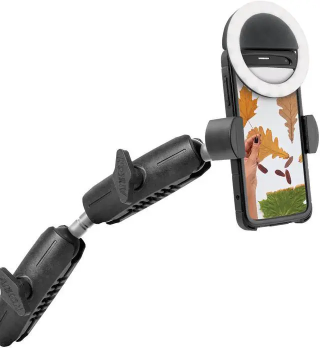 Alt view image 4 of 7 - Arkon Mounts RCBTABLED - Dual Phone and Tablet Weighted Base Mount Stand (Remarkable Creators 3-in-1) - Black