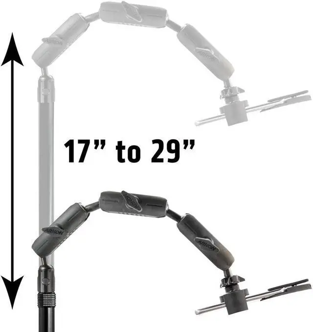 Alt view image 3 of 7 - Arkon Mounts RCBTABLED - Dual Phone and Tablet Weighted Base Mount Stand (Remarkable Creators 3-in-1) - Black