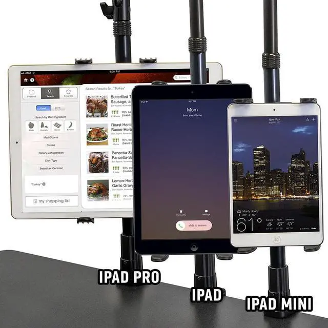 Alt view image 6 of 7 - Arkon Mounts RCBTABLED - Dual Phone and Tablet Weighted Base Mount Stand (Remarkable Creators 3-in-1) - Black