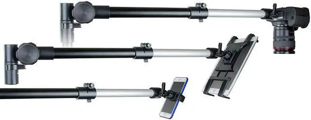 Alt view image 3 of 7 - Arkon Mounts DSLRTABMG5 - Clamp Stand for DSLR Camera, Tablet, or Phone