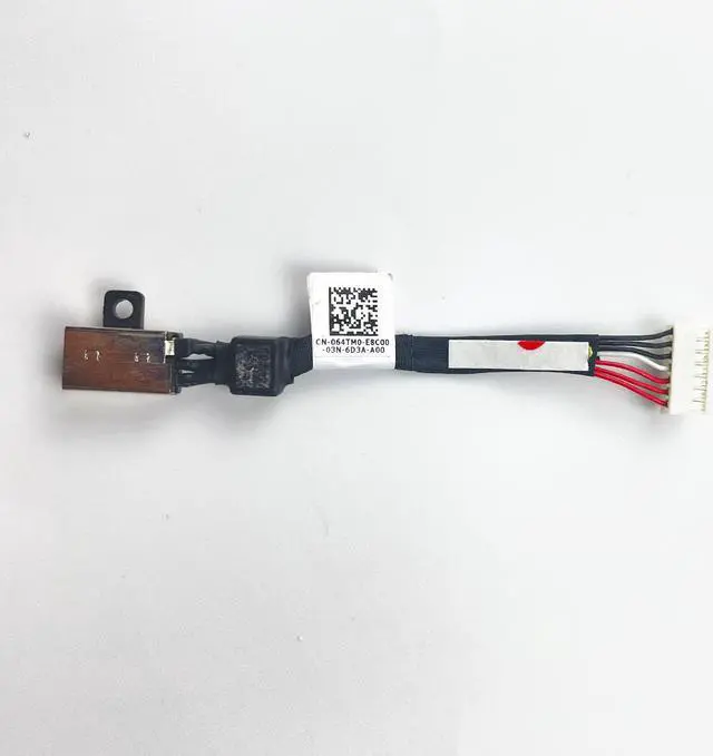 Alt view image 2 of 4 - DC Power Jack with cable For Dell Inspiron 13 15 17 7390 7391 7791 7590 7586 7786 laptop DC-IN Flex Cable
