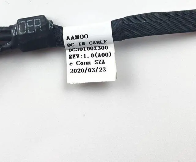 Alt view image 3 of 4 - DC Power Jack with cable For Dell Inspiron 13 15 17 7390 7391 7791 7590 7586 7786 laptop DC-IN Flex Cable